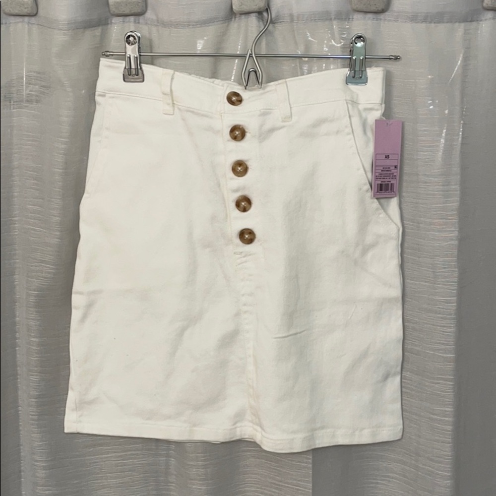 White skirt